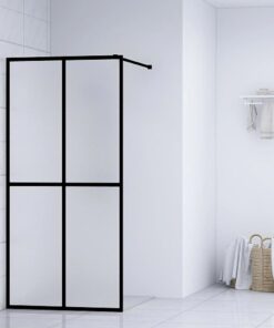 vidaXL Inloopdouchewand 90x195 cm mat gehard glas