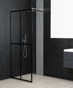 vidaXL Inloopdouchewand 90x195 cm transparant gehard glas