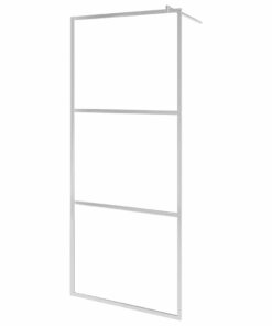 vidaXL Inloopdouchewand mat 80x195 cm ESG-glas