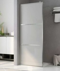 vidaXL Inloopdouchewand mat 80x195 cm ESG-glas