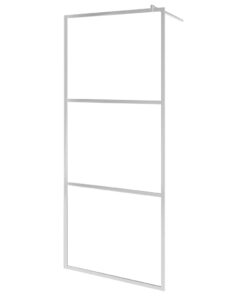 vidaXL Inloopdouchewand mat 90x195 cm ESG-glas