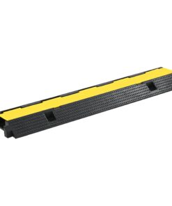 vidaXL Kabelbeschermer drempels 1 tunnel 100 cm rubber 2 st