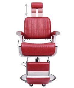 vidaXL Kappersstoel 68x69x116 cm kunstleer rood