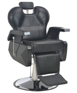 vidaXL Kappersstoel 72x68x98 cm kunstleer zwart