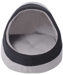 vidaXL Kattenmand L grijs en zwart