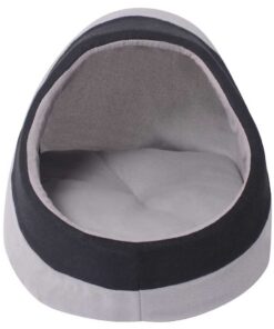 vidaXL Kattenmand M grijs en zwart