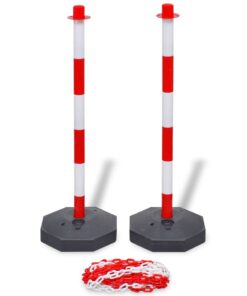 vidaXL Kettingpalenset met kunststof ketting 10 m