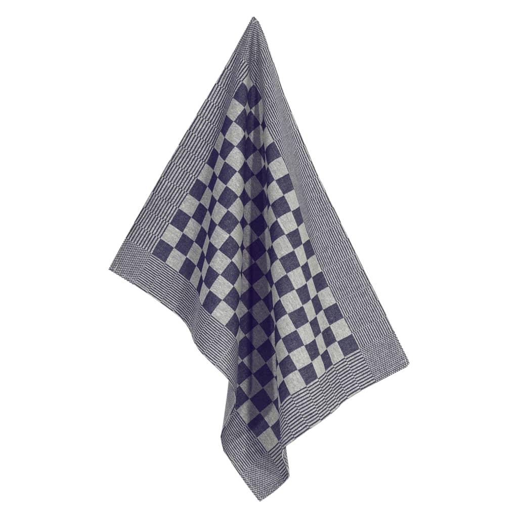 vidaXL Keukendoeken 10 st 50x70 cm katoen blauw en wit - Image 7