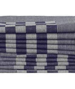 vidaXL Keukendoeken 20 st 50x70 cm katoen blauw en wit