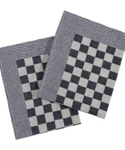 vidaXL Keukendoeken 20 st 50x70 cm katoen blauw en wit