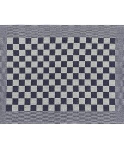 vidaXL Keukendoeken 50 st 50x70 cm katoen blauw en wit