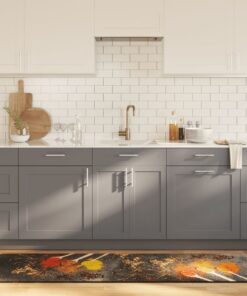 vidaXL Keukenmat wasbaar anti-slip 60x180 cm meerkleurig