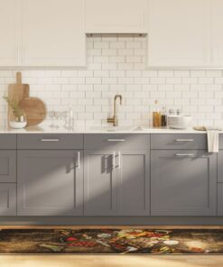 vidaXL Keukenmat wasbaar anti-slip 60x180 cm meerkleurig