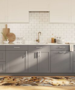 vidaXL Keukenmat wasbaar anti-slip 60x180 cm meerkleurig