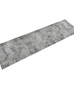 vidaXL Keukenmat wasbaar betonprint 45x150 cm fluweel