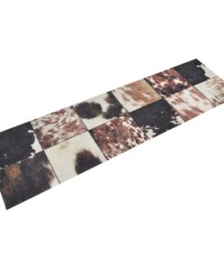 vidaXL Keukenmat wasbaar dierenhuidprint 45x150 cm fluweel