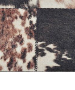 vidaXL Keukenmat wasbaar dierenhuidprint 45x150 cm fluweel