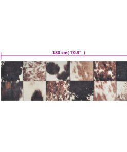 vidaXL Keukenmat wasbaar dierenhuidprint 60x180 cm fluweel