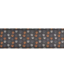 vidaXL Keukenmat wasbaar potenprint 45x150 cm fluweel