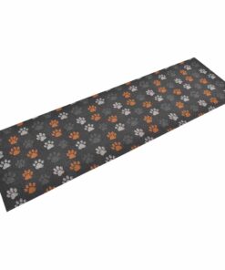 vidaXL Keukenmat wasbaar potenprint 60x180 cm fluweel