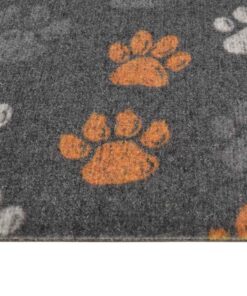 vidaXL Keukenmat wasbaar potenprint 60x180 cm fluweel