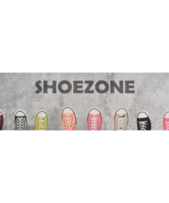 vidaXL Keukenmat wasbaar shoezone-print 60x180 cm fluweel