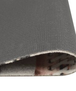 vidaXL Keukenmat wasbaar shoezone-print 60x180 cm fluweel