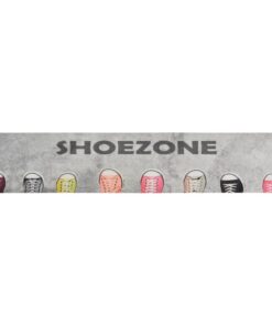 vidaXL Keukenmat wasbaar shoezone-print 60x300 cm fluweel