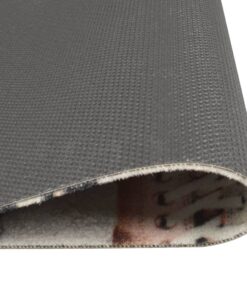 vidaXL Keukenmat wasbaar shoezone-print 60x300 cm fluweel