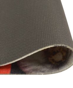 vidaXL Keukenmat wasbaar wijn- en dinerprint 45x150 cm fluweel