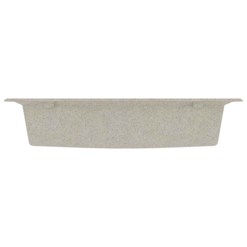 vidaXL Keukenwasbak Beige 79 x 50 x 31 cm Kwarts en Hars - Image 3