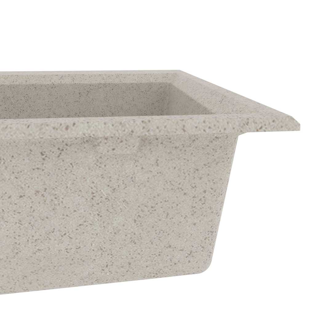 vidaXL Keukenwasbak Beige 79 x 50 x 31 cm Kwarts en Hars - Image 7