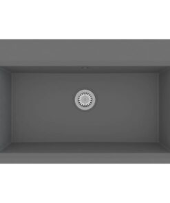 vidaXL Keukenwasbak Grijs 79 x 50 x 31 cm Kwarts en Hars