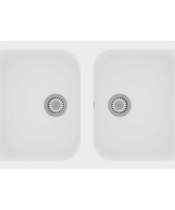 vidaXL Keukenwasbak Wit 76 x 48 x 30 cm Kwarts en hars