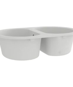 vidaXL Keukenwasbak Wit 78 x 47 x 20.5 cm Graniet