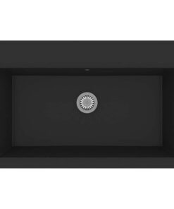 vidaXL Keukenwasbak Zwart 79 x 50 x 31 cm Kwarts en Hars