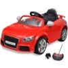 vidaXL Kinderauto elektrisch met afstandsbediening Audi TT RS rood
