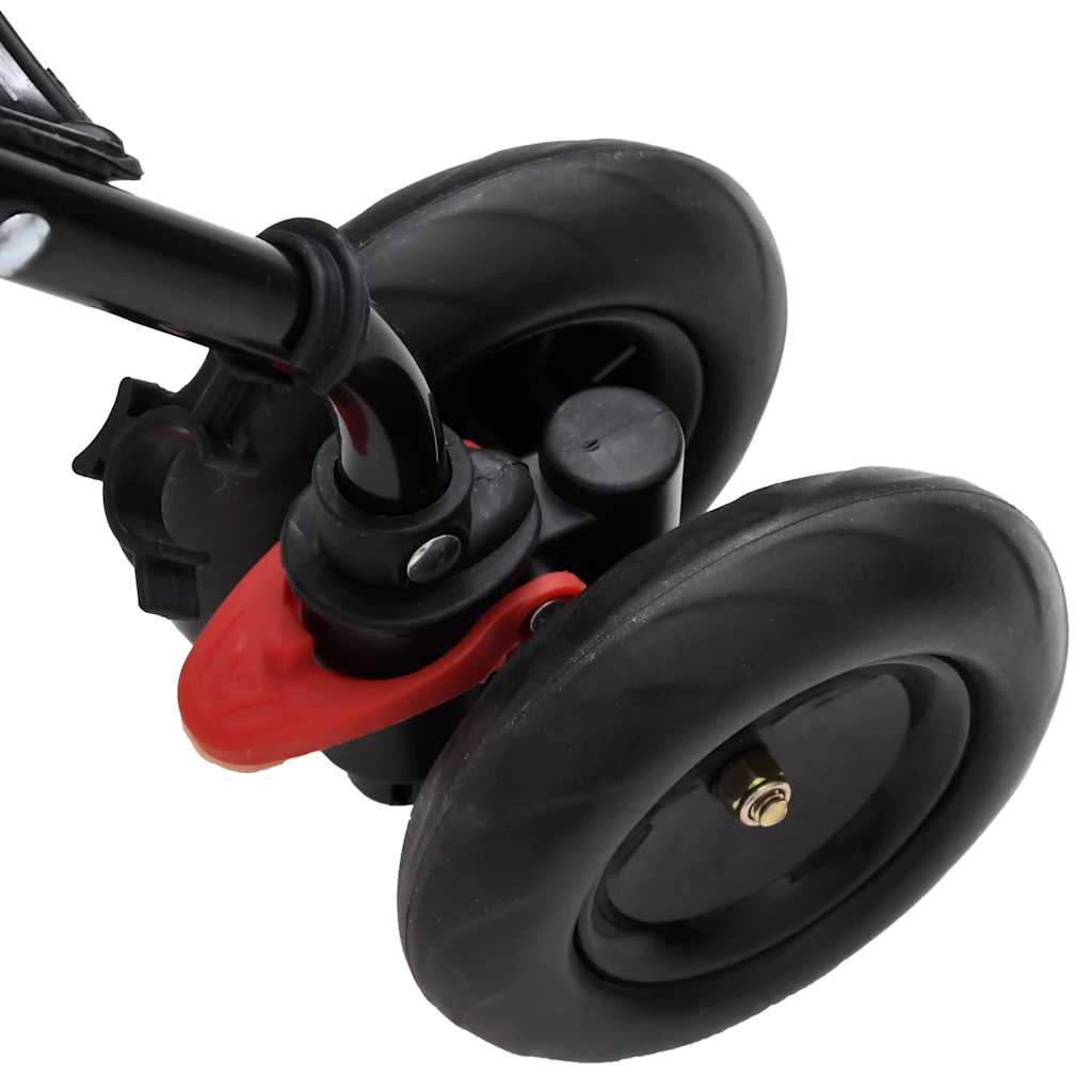 vidaXL Kinderbuggy staal antracietkleurig en zwart - Image 7