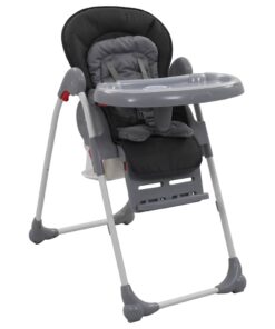 vidaXL Kinderstoel hoog grijs