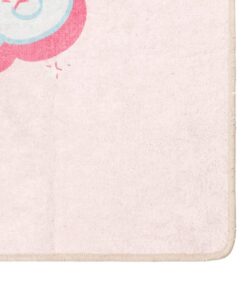 vidaXL Kindervloerkleed eenhoorn wasbaar antislip 160x230 cm groen