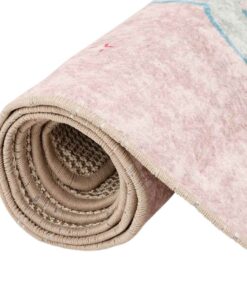 vidaXL Kindervloerkleed eenhoorn wasbaar antislip 160x230 cm groen