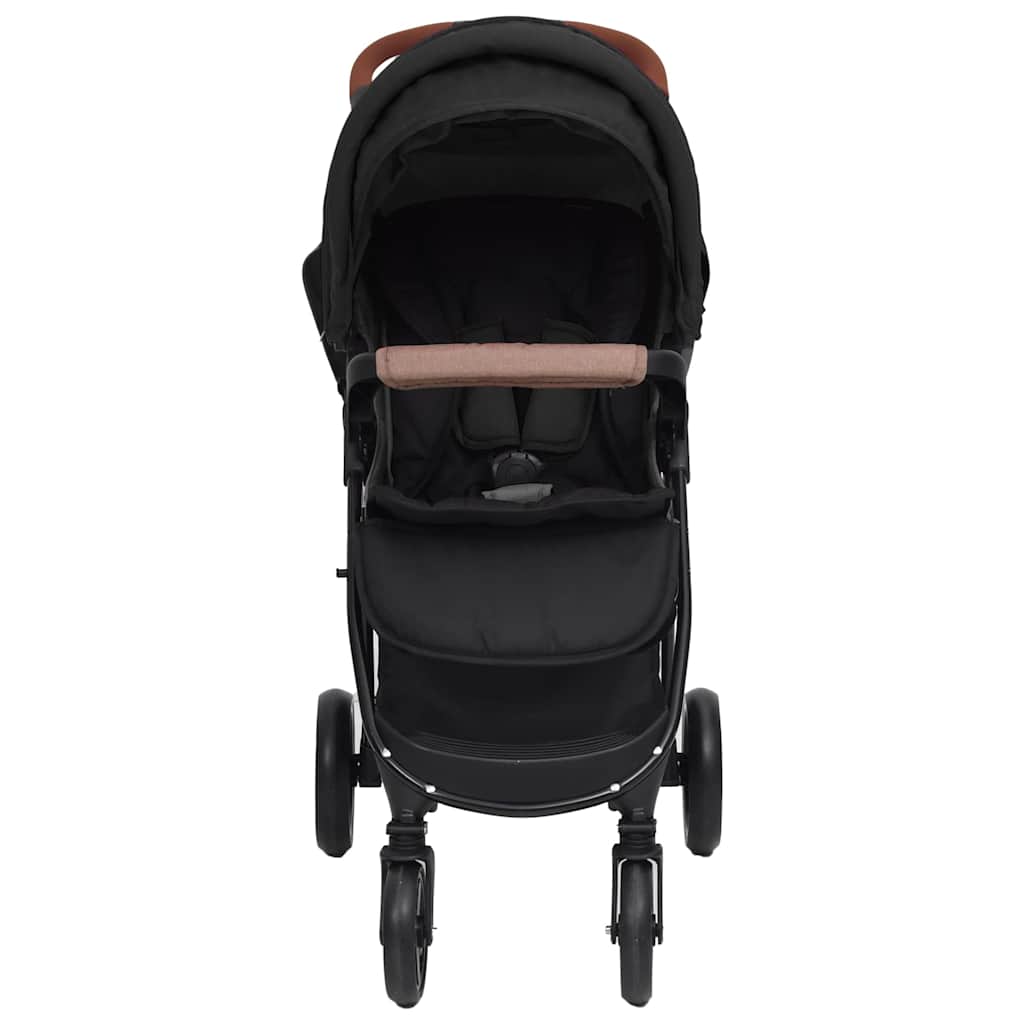 vidaXL Kinderwagen 2-in-1 staal antracietkleurig - Image 3