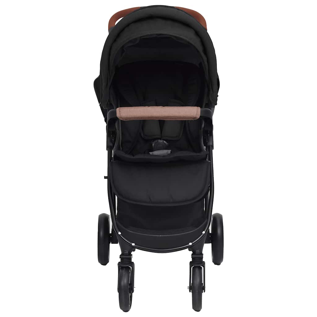 vidaXL Kinderwagen 3-in-1 staal antracietkleurig - Image 4