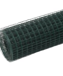 5 m staal met PVC coating groen