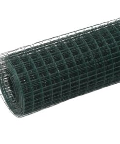 5 m staal met PVC coating groen