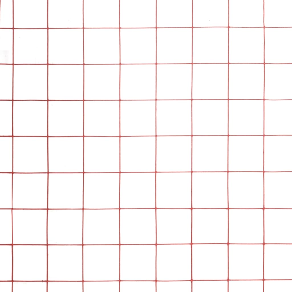 5 m staal met PVC coating rood