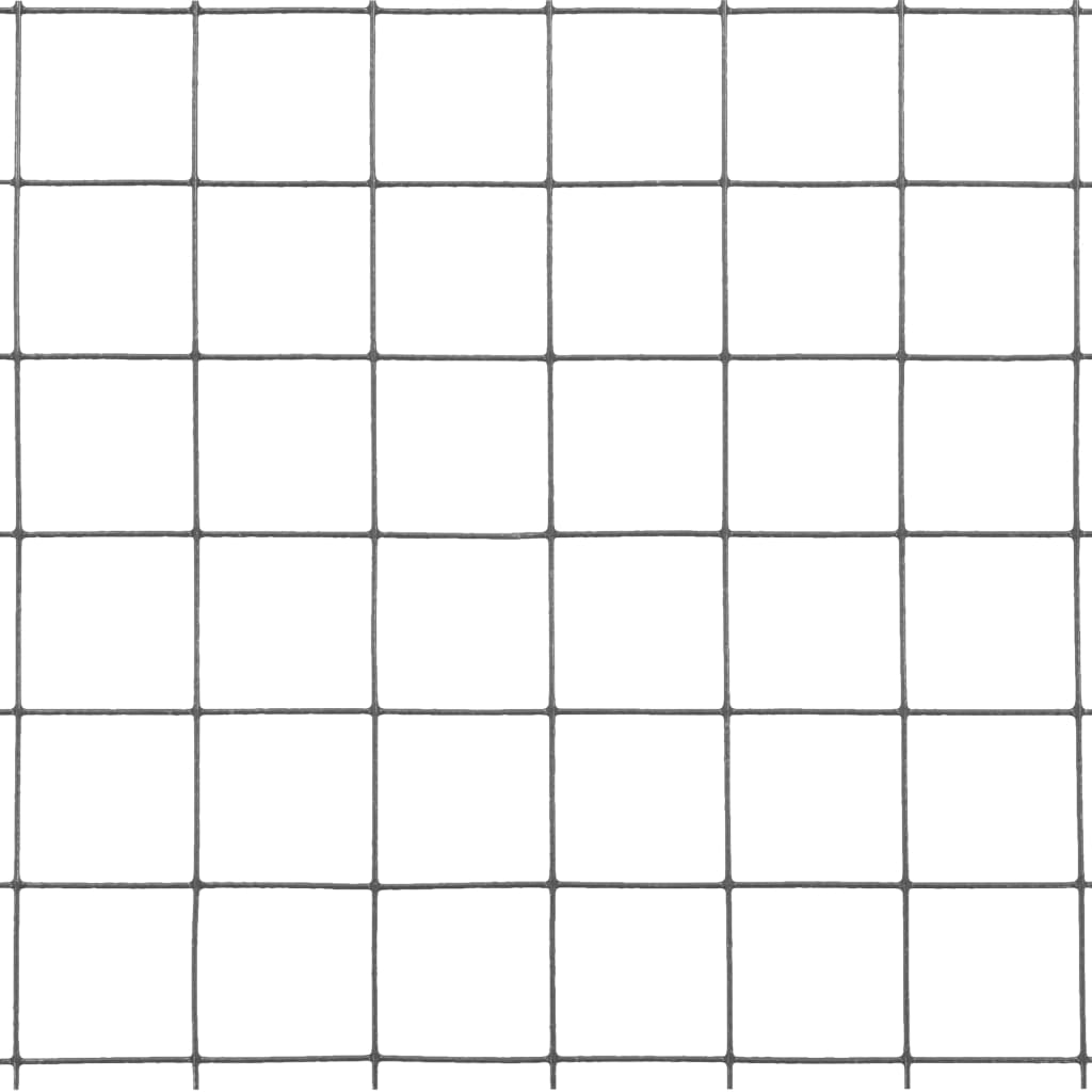 5 m staal met PVC coating grijs