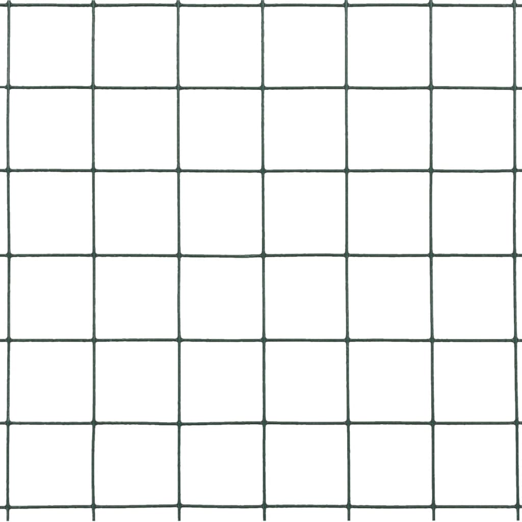 5 m staal met PVC coating groen