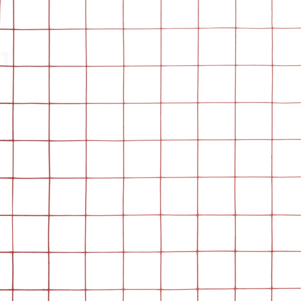 5 m staal met PVC coating rood