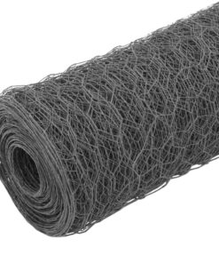 75 m staal met PVC coating grijs